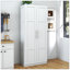 Armoire haute et armoire de cuisine avec 2 portes et 3 cloisons pour séparer 4 espaces de rangement-96017605