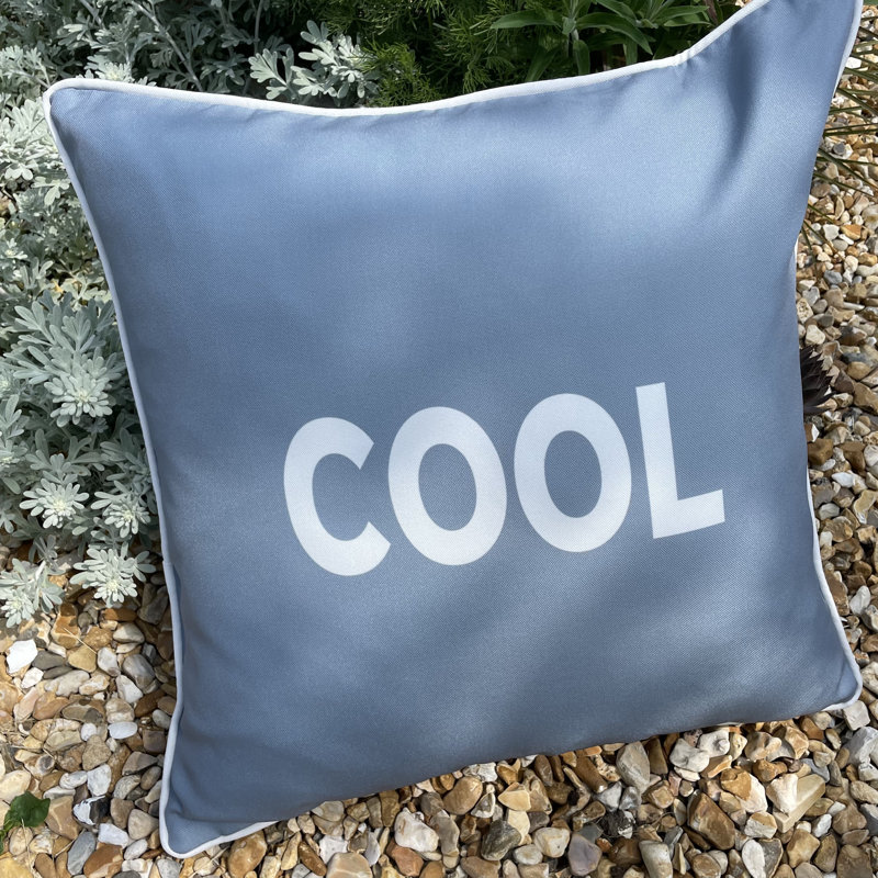 Aziz Cool Indoor / Outdoor Square Throw Cushion