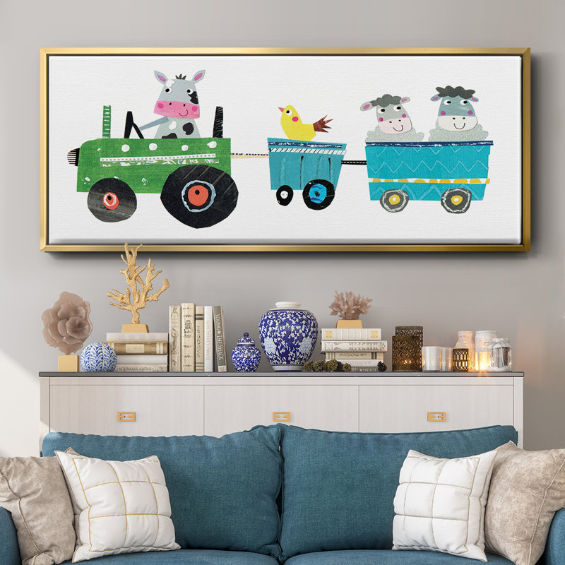 Cute Farm- Framed Canvas
