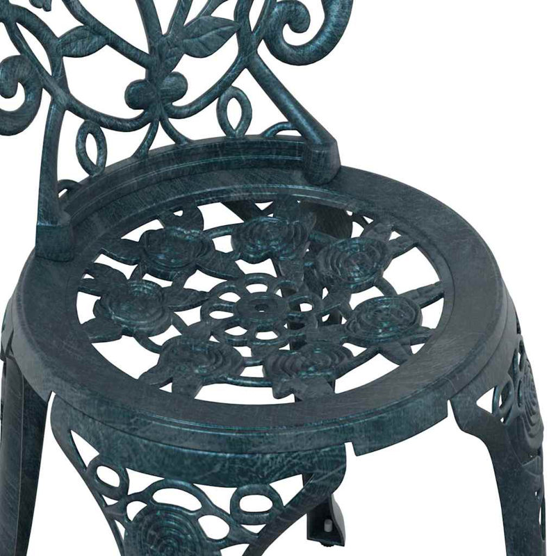 Vidaxl Garden Bistro Set 3 Pcs Aluminium, Green