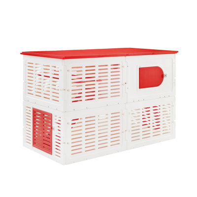 Kuritsa 15 Square Feet Walk In Chicken Coop with Nesting Box For Up To 3 Chickens