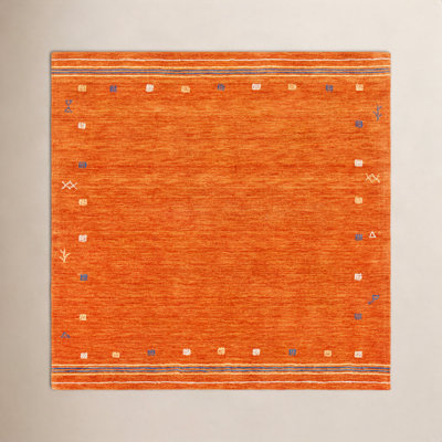 Danette Wool Rust Area Rug