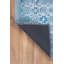Tapis floral bleu sarcelle-513990298