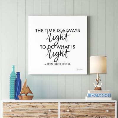 «Words of Wisdom IV BW» par Becky Thorns - Art textuel sur toile tendue