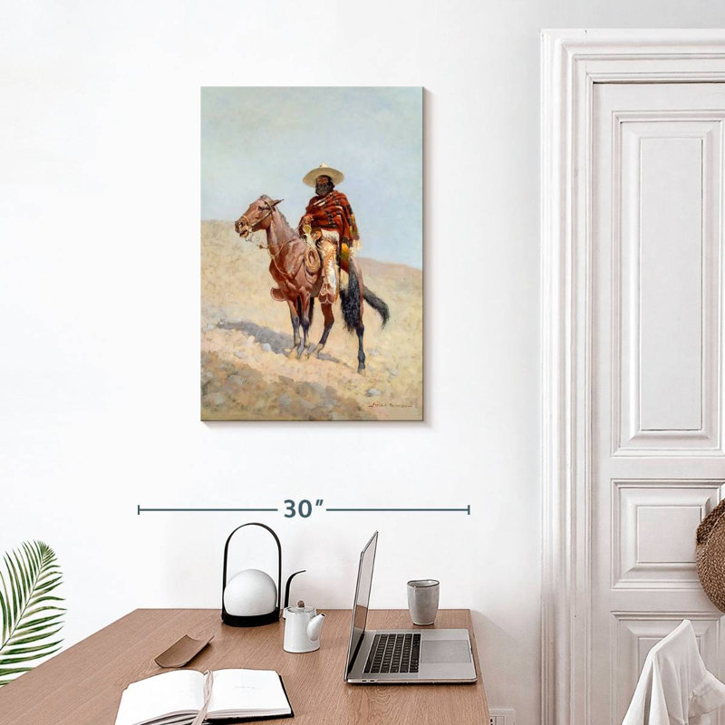 Lelar, Vaquero mexicain, 1890, H 30 po x l 20 po