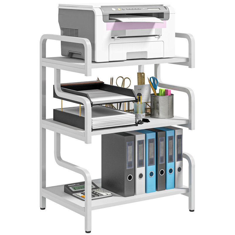 Onir 55cm W Steel Shelving Unit, White