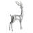 Fiberglass Floor Reindeer Christmas Sculpture With Mosaic Pattern-102186612