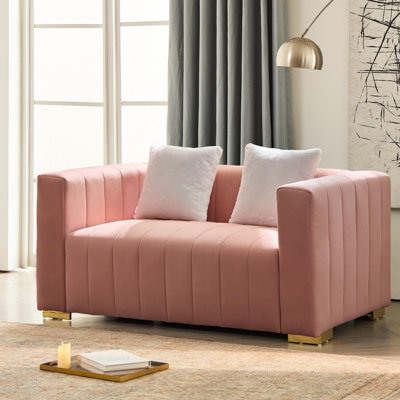Mordecai Velvet Square Arm Sofa