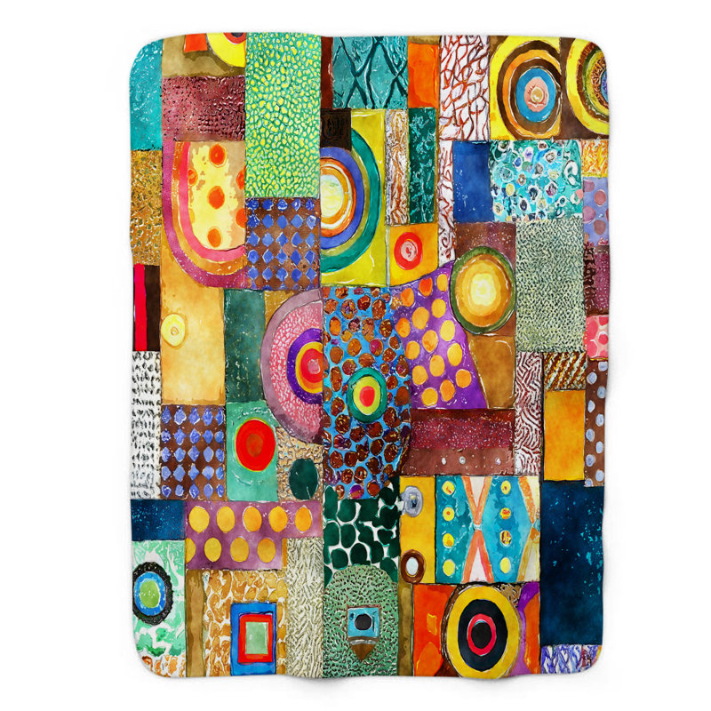 Tissu vibrant - couverture 1 pièce, Grand lit