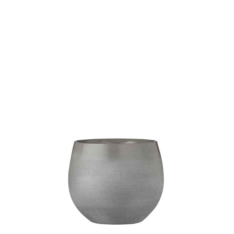Cecilio Handmade Planter, Light Grey, 18cm H x 20cm W x 20cm D