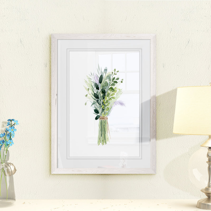 « nature myriad ii » par paul cezanne-impression sur cadre photo, H 28 po x l 38 po x 1,25 po, Papier avec cadre blanc