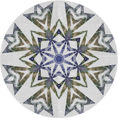 Laine fabriquée à la machine et gris polyester/olive/bleu Tapis décoratif