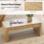 Table basse cannelée moderne avec rangement 47,75 po Jadida Enrique-273375121