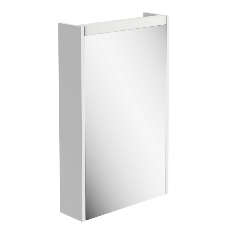 Benta 450mm W 730mm H Surface Framed Medicine Cabinet Mirror 3 Fixed, White