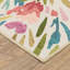Tapis d'intérieur / extérieur à motif floral beige / rose / vert Runa-358076056