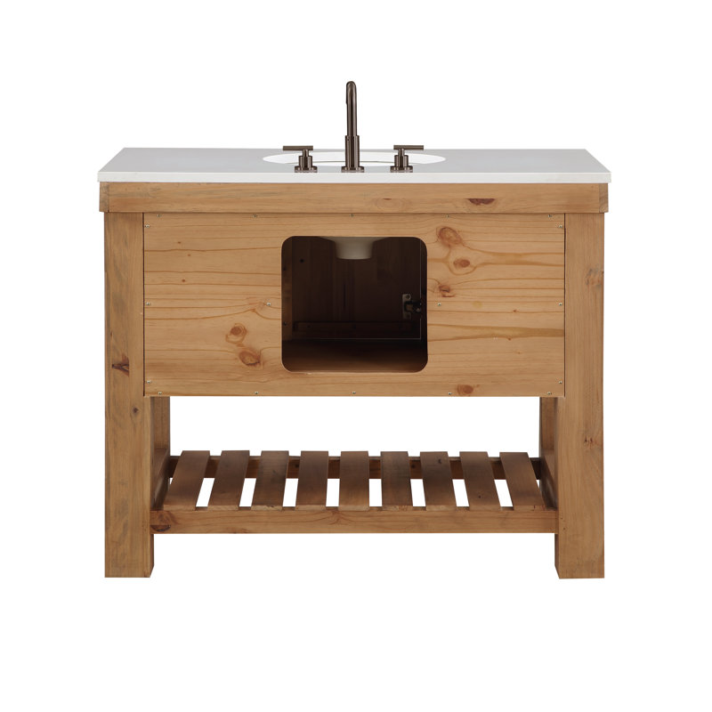 Bromley 42" Single Bathroom Vanity with Quartz Top