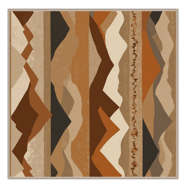 Copper Veil Rug, Square 4'