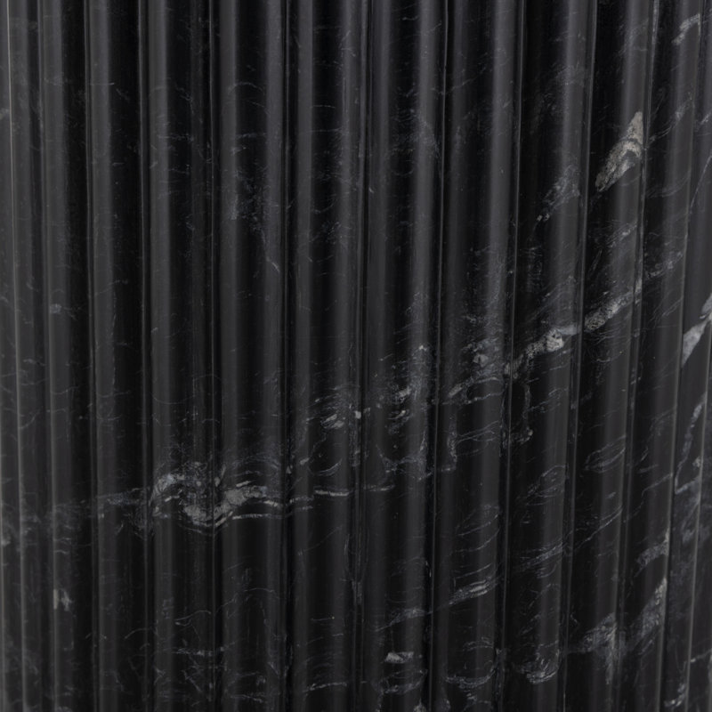 Oranda Marble End Table, Black