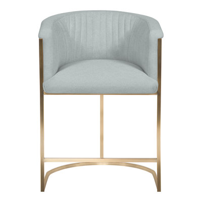 Skye Channel 25" Back Metal Frame Counter Stool