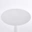 Table à piédestal 31,5 pouces de style Mid-Century moderne, table de salle à manger multifonctionnelle pour 4 à 6 personnes et grande table basse, plateau en panneau de fibres à densité moyenne blanc pour le salon, la cuisine et le bureau