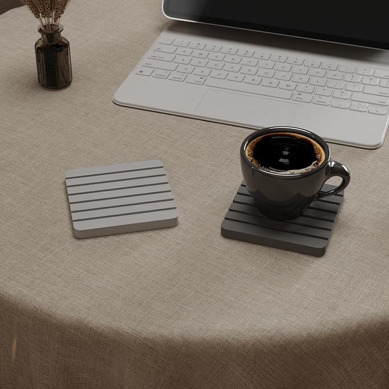 Sous-verres en verre diatomique absorbant les sous-verres à double face pour table de salle à manger