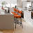 Emmorie Modern Counter Height Bar Stools , 28 Inch Upholstered Barstools with Curved Open Back & Round Seat, Plush Bouclé Fabric Bar Chairs for Kitchen Island, Dining Counter & Home Bar, Comfortable & Stylish (Set of 4)-1678560917