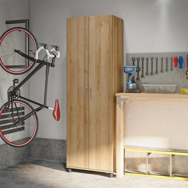 Aleg 24" W Garage Storage Cabinet, Natural