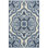 Tapis floral bleu Hertel
