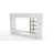 Hight gloss white/Grey selected