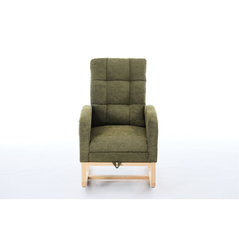 Fauteuil à bascule Modern Modern Comfy, Cyan