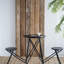 Table d'appoint et deux sièges escamotables