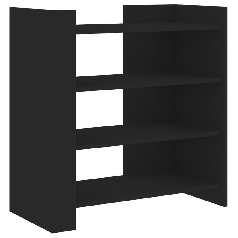 Amandip 75cm H x 73.5cm W Standard Bookcase, Black
