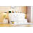 Queen Size Murphy Bed With Large Drawers, White