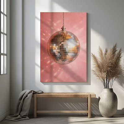 Tableau sur toile encadré (1 pièce), impression d'art rose esthétique, idéal pour le salon, la chambre, le bureau, la salle de bain, la chambre d'étudiant ou toute autre pièce de la maison. Prêt à accrocher.