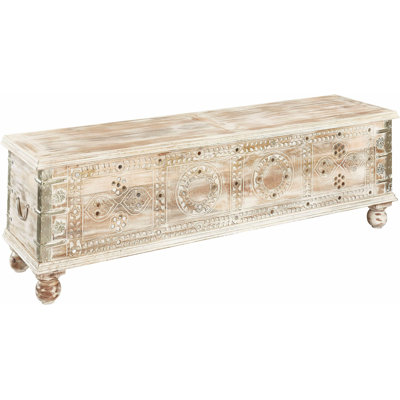 Emil Solid Wood Storage Bench