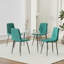 Chaise de salle à manger moderne et simple en velours avec chaises rembourrées en tissu et tabouret pour chambre