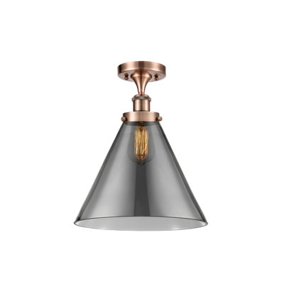 Plafonnier semi-encastré 1 lumière Ballston Urban Cone