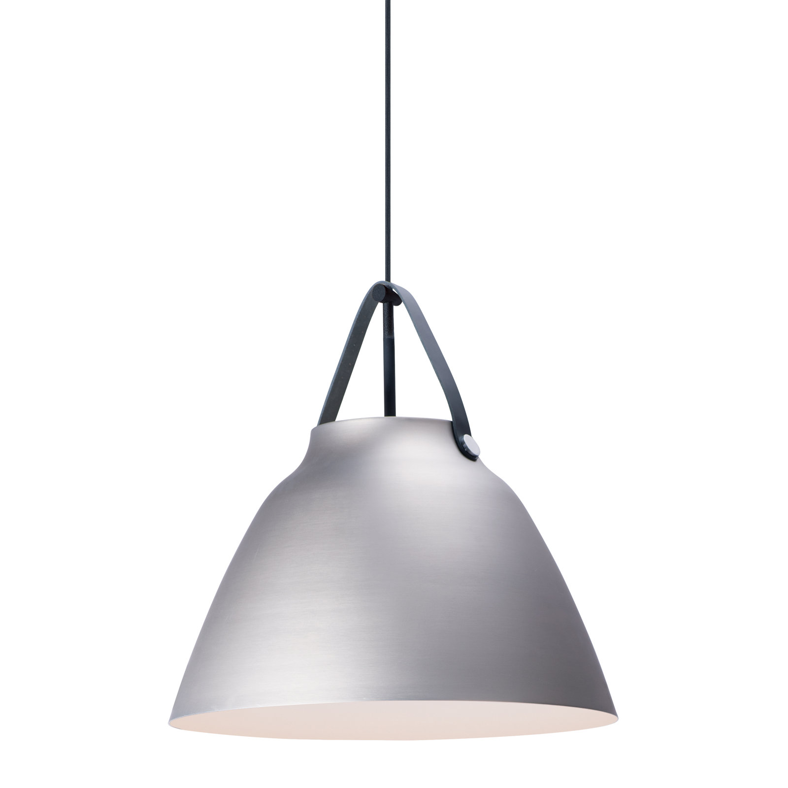 Gianni 1 - Light Single Dome Pendant, Black/Brushed Patinum, 17.75" H x 19" W x 19" D