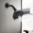 4.72" Matte Black Shower Head - High 6-Setting, Large Spray, Rustproof, 1.8 Gpm Flow 6 Spray Patterns, Coverage, Rate-127342965