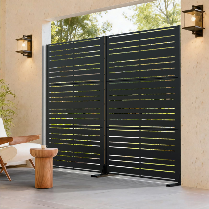 6 ft. H x 4 ft. W Metal Privacy Screen Set Of 2