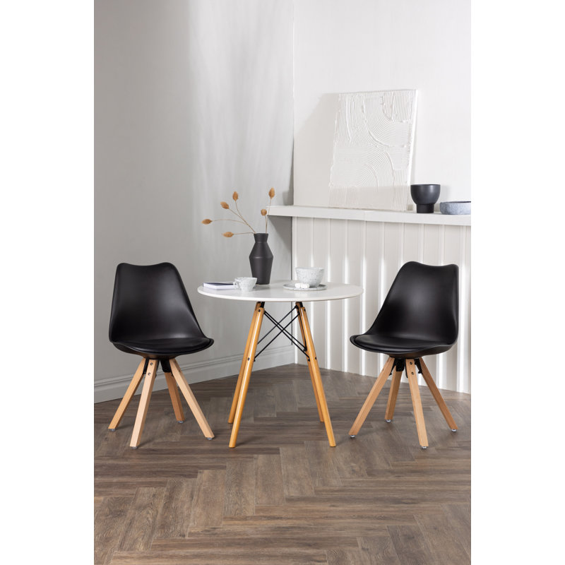 Morley 2 - Person Dining Set, Black, Black