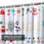 Rideau de douche imperméable à motif floral avec 12 crochets-282700367