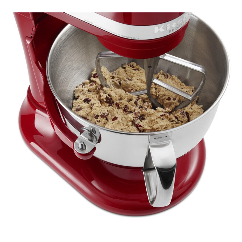 Bol relevable en acier inoxydable poli de 6 pintes avec poignée confortable KitchenAid®