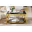 Table basse carrée en verre trempé 33,5 po Emil-126604805-126604806