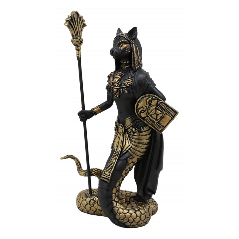 Goodhil Animals Figurines & Sculptures, Black/Gold