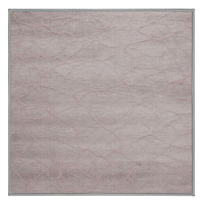 Tapis abstrait gris lavable à la machine