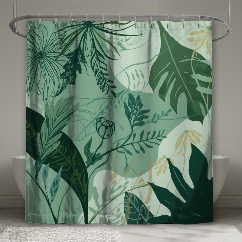 Rideau de douche Tropical, L 70 po x H 93 po