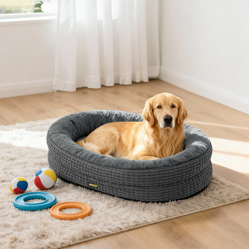 Cotton Pet Bed, 23cm H x 120cm W x 90cm D