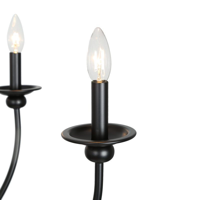 Lustre classique 9 lumières l 39 po de style bougie, H 42,5 po x l 39,4 po x P 39,4 po