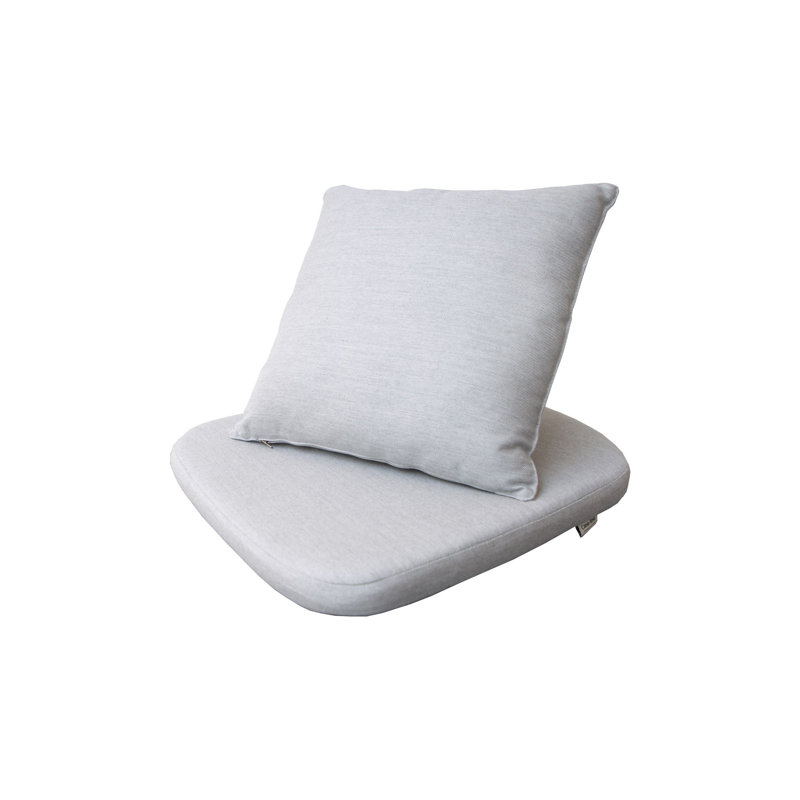 Moments Outdoor Dining Chair Cushion, Gray